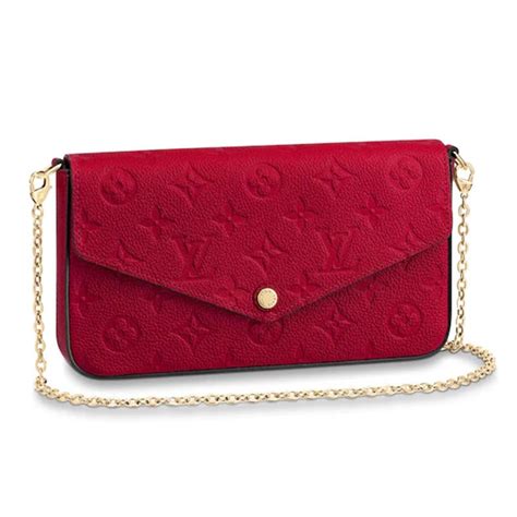 lv felicie pochette red|felicie pochette monogram canvas.